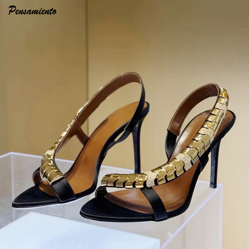 Sandalias de gladiador de saté - Summer Clothing Collection reseña y precio
