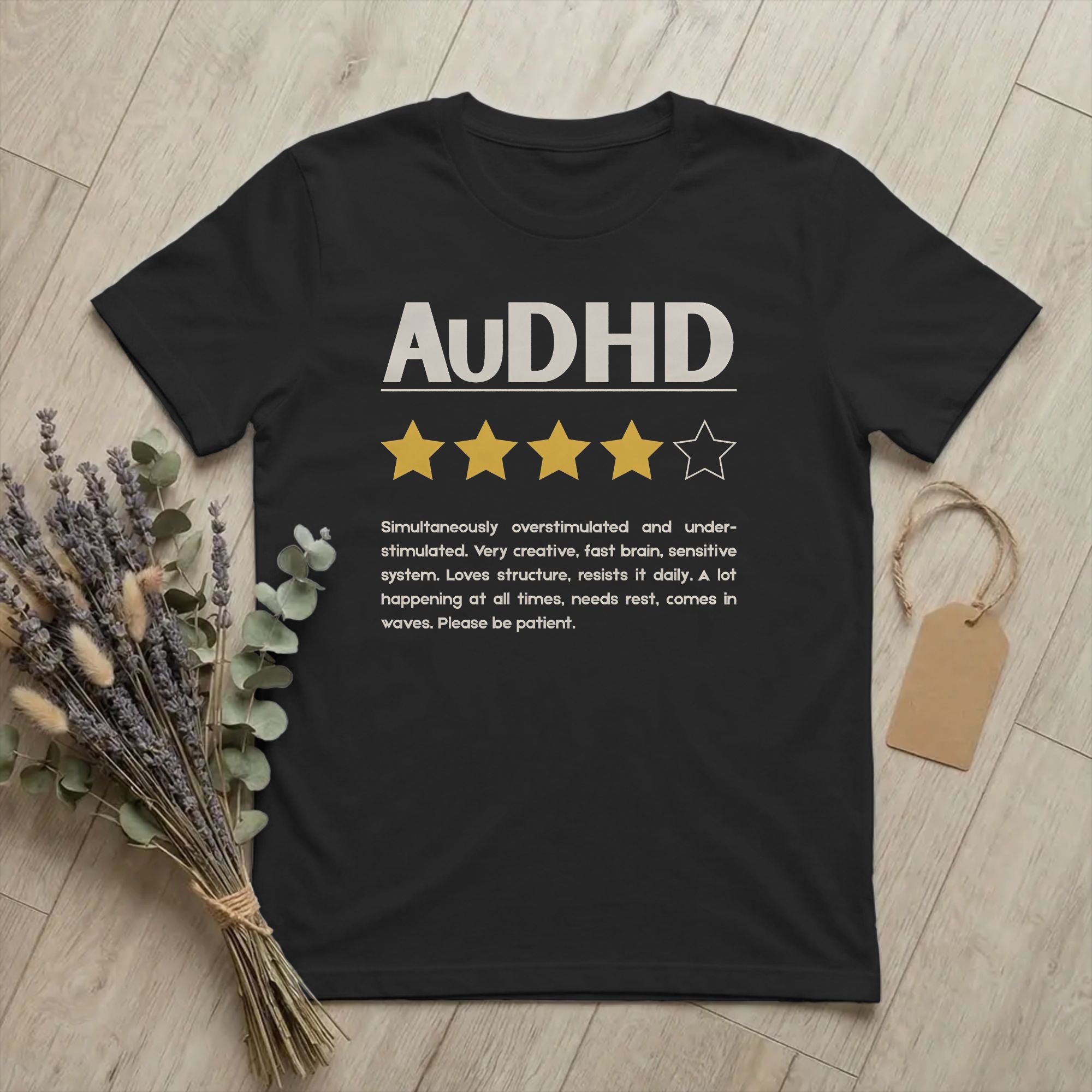 Camiseta de salud mental AuDHD - Summer Clothing Reviews reseña y precio