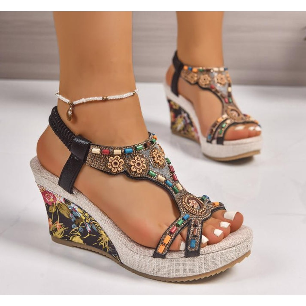 Sandalias de Plataforma con Cu - Summer Clothing Collection reseña y precio