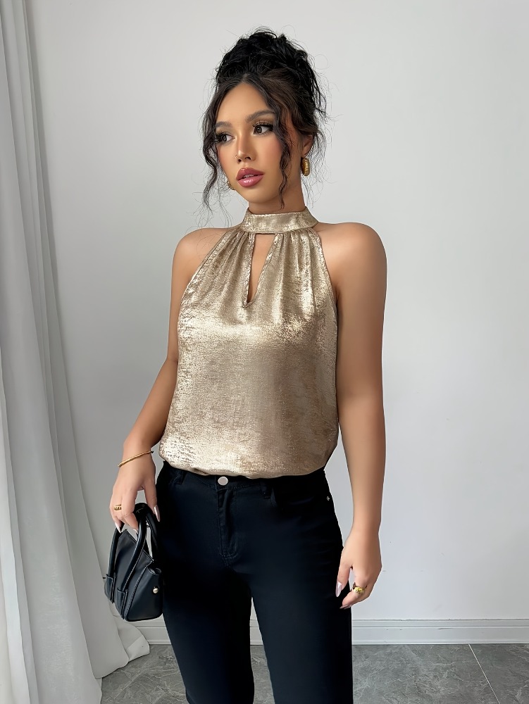Blusa sin mangas con cuello ha - Off Shoulder Blouse reseña y precio