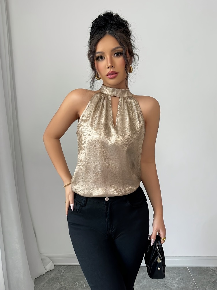 Blusa sin mangas con cuello ha - Off Shoulder Blouse reseña y precio