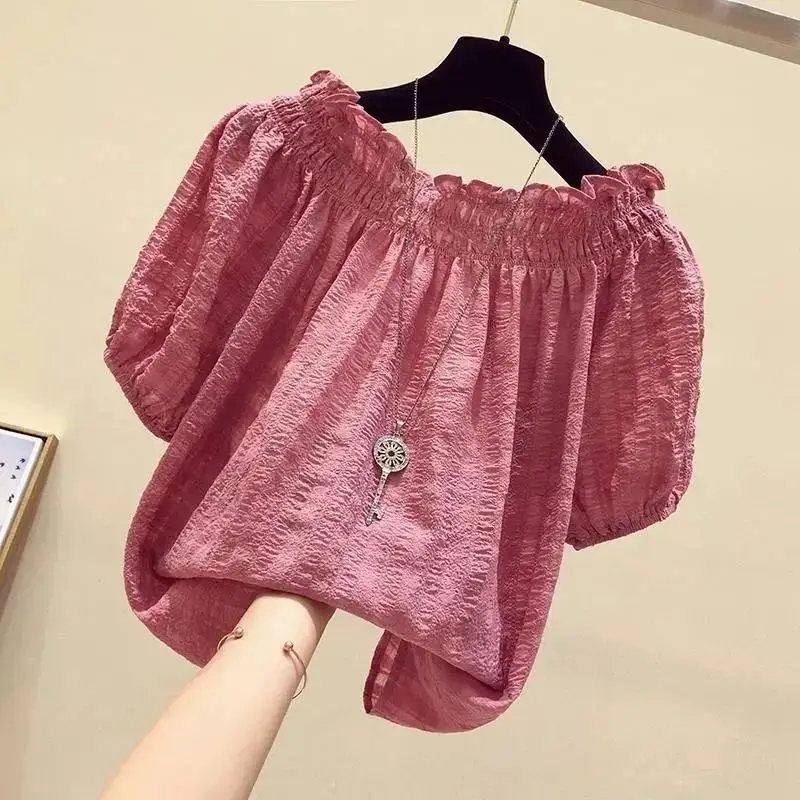 Blusa de Chifón Rojo Rosa con  - Summer Rose Clothing reseña y precio