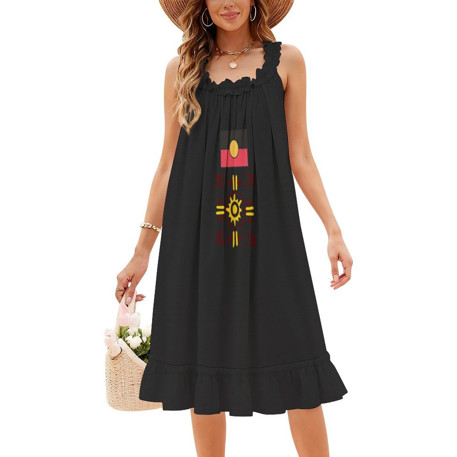 Minivestido aborigen de estilo - Summer Clothing Women Australia reseña y precio
