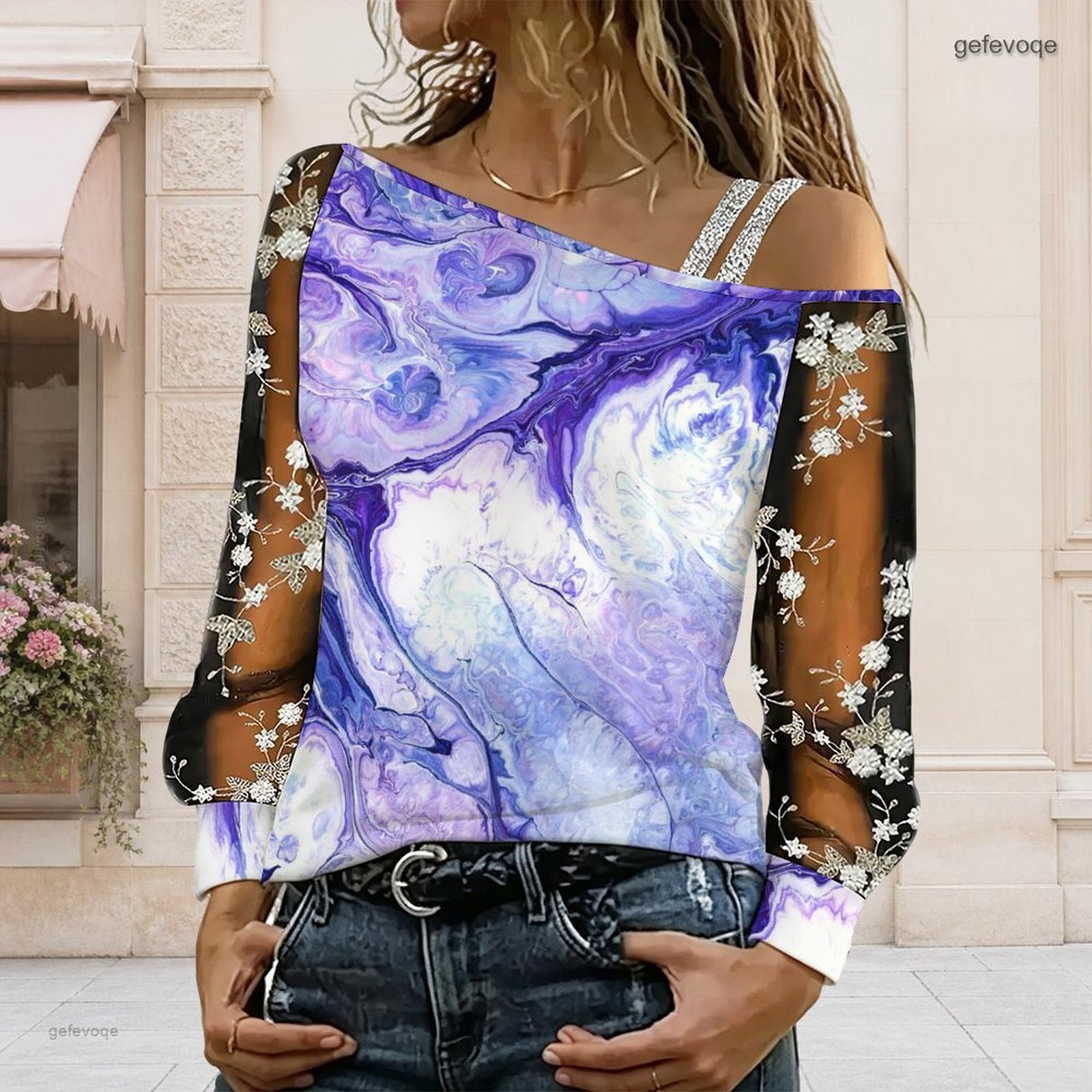Blusa de Mujer con Hombros Des - Off Shoulder Blouse reseña y precio