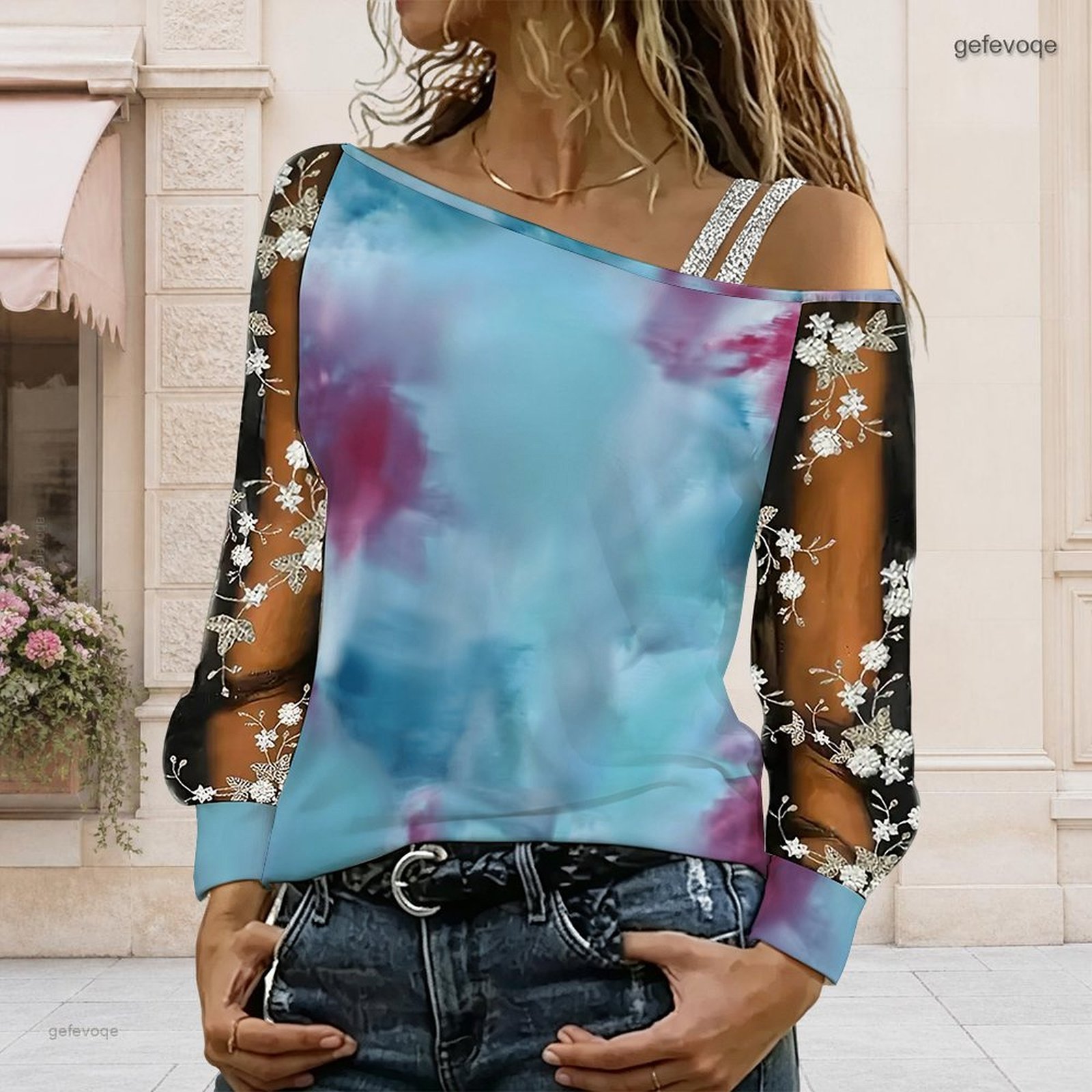 Blusa de Mujer con Hombros Des - Off Shoulder Blouse reseña y precio