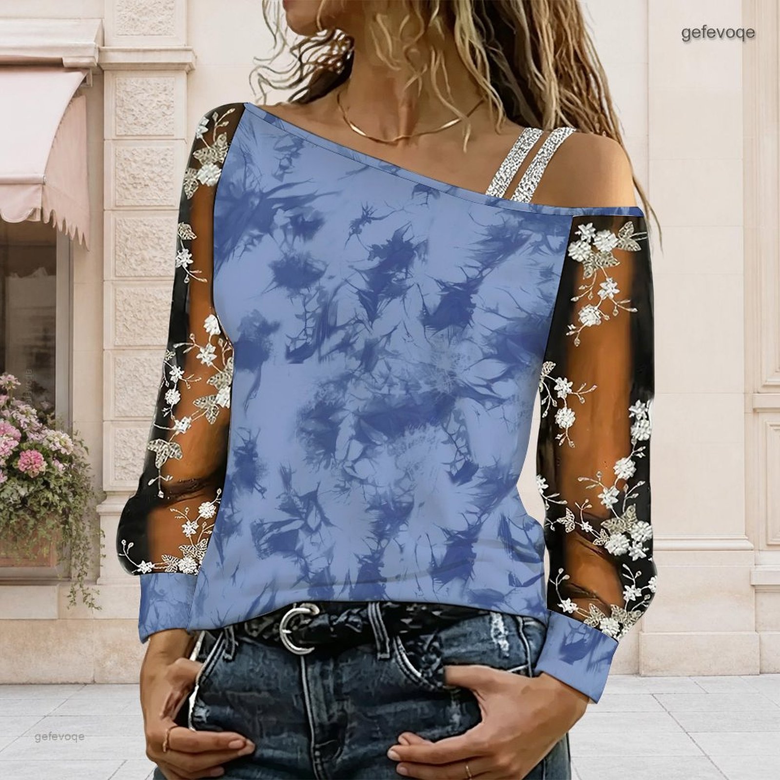 Blusa de Mujer con Hombros Des - Off Shoulder Blouse reseña y precio