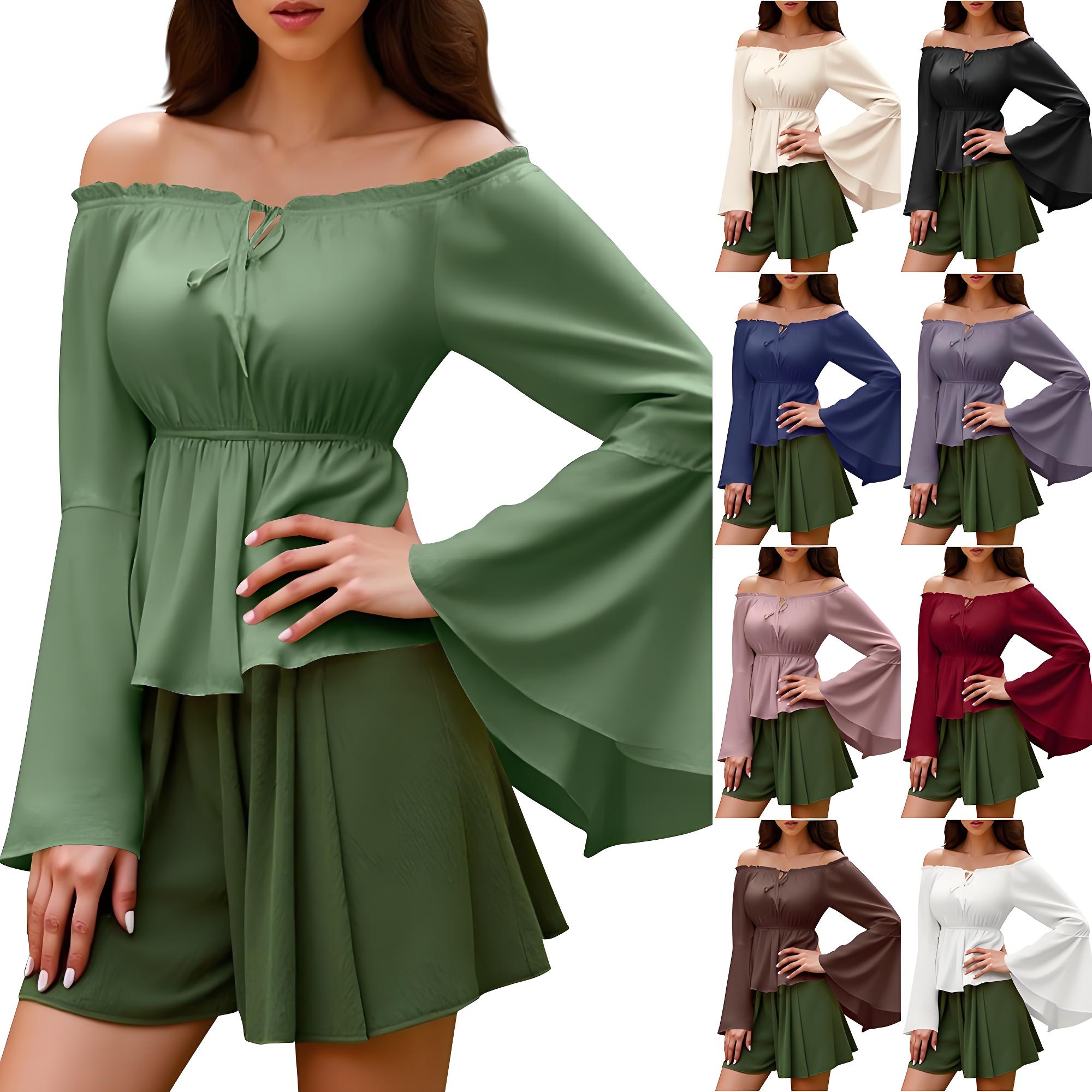 Blusa renacentista campesina p - Off Shoulder Blouse reseña y precio