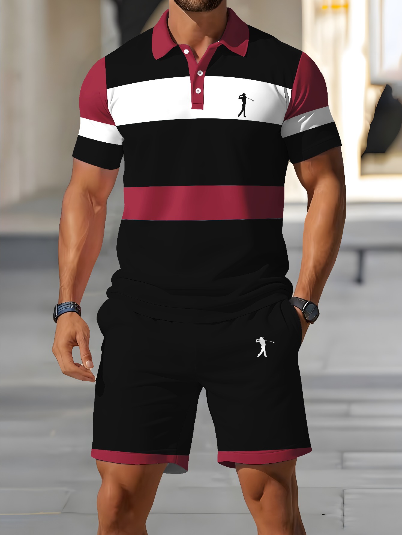 Conjunto de Polo para Hombre V - Summer Clothing Shops reseña y precio