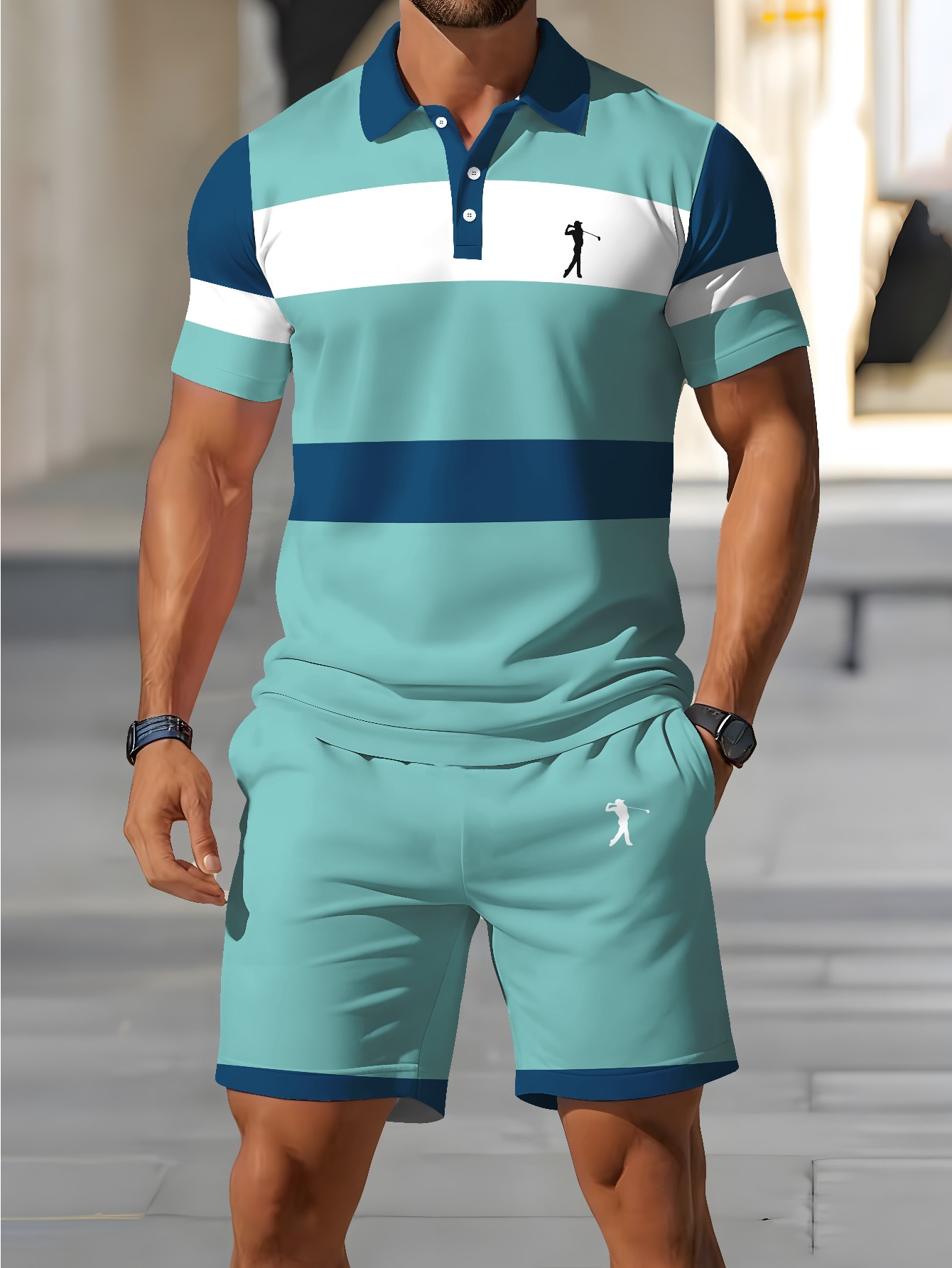 Conjunto de Polo para Hombre V - Summer Clothing Shops reseña y precio
