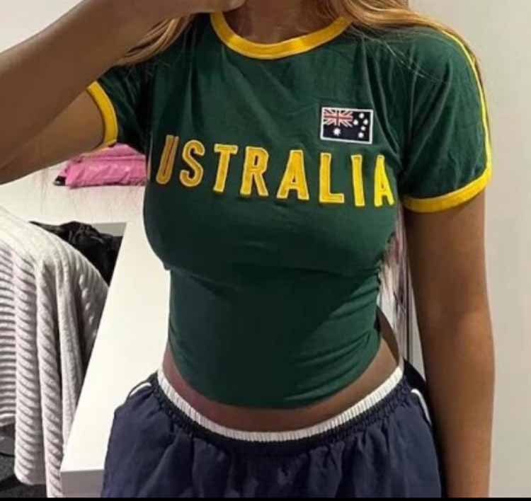 Camiseta verde de verano para  - Summer Clothing Women Australia reseña y precio