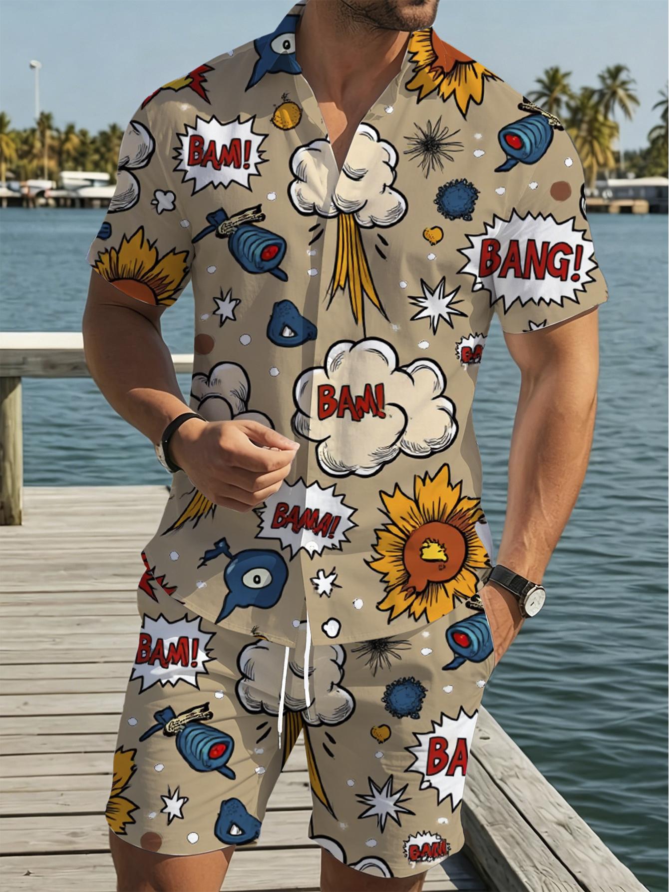 Conjuntos de Camisa para Hombr - Summer Clothing Shops reseña y precio
