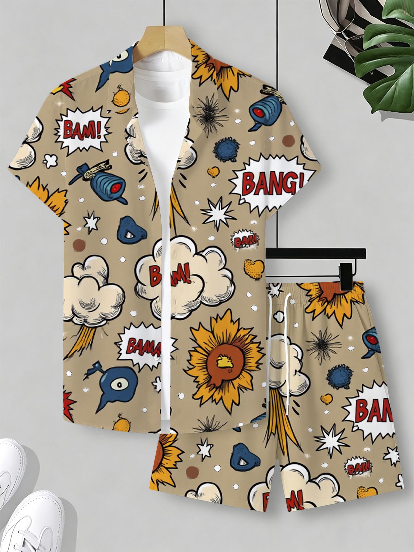 Conjuntos de Camisa para Hombr - Summer Clothing Shops reseña y precio